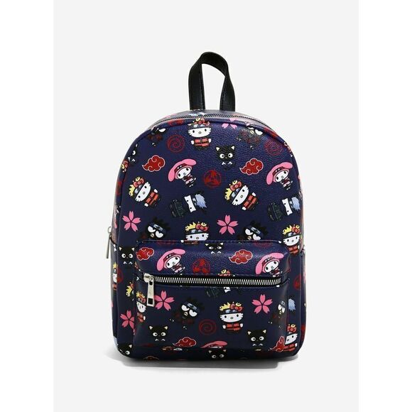 Naruto Shippuden X Hello Kitty And Friends Character Mini Backpack Bag - Picture 1 of 3